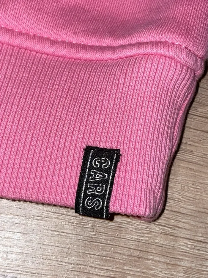 Pull cars jeans rose noir et blanc taille 14 ans - photo numéro 3