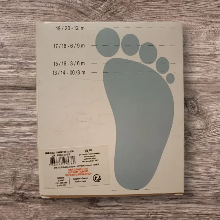 Magnifique chaussure bébé bleu - photo numéro 2
