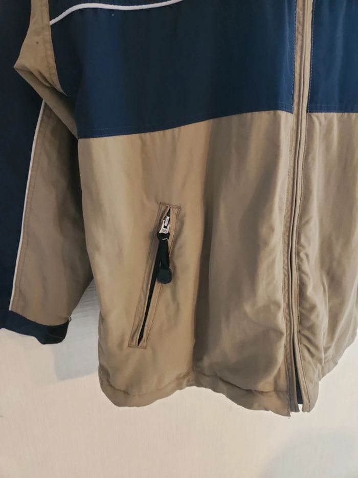 Doudoune Quiksilver bleu marine beige et blanc 14 ans - photo numéro 7