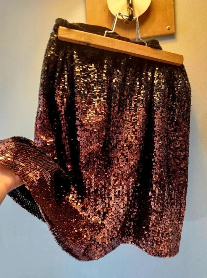 Mini jupe à sequins H&M
