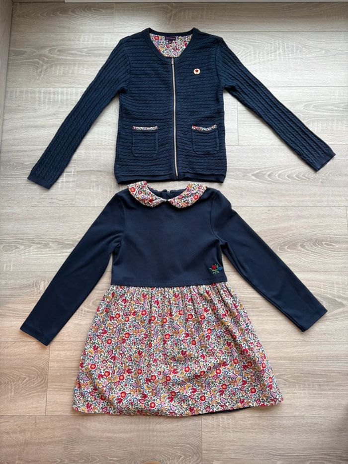 Ensemble robe et gilet 9 ans SGM