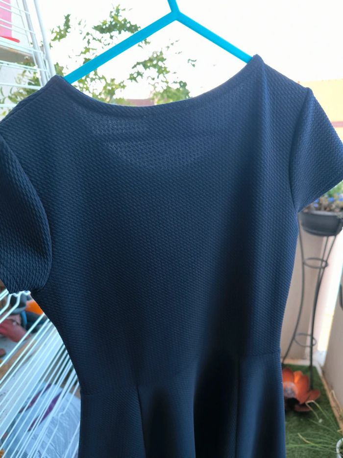 Robe mi saison bleue marine - photo numéro 3