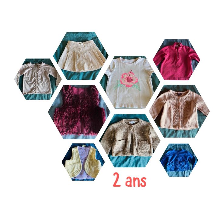 Lot de 9 vêtements fille taille 2 ans - photo numéro 1