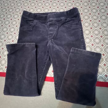 Pantalon imitation velour