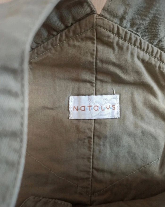 Robe a bretelles kaki natalys 3 ans - photo numéro 2