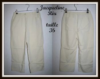 Pantacourt beige Jacqueline Riu taille 36