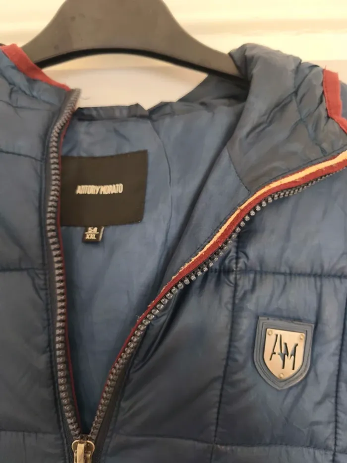 Doudoune légère bleu marine Anthony Morato – Taille XXL - photo numéro 2