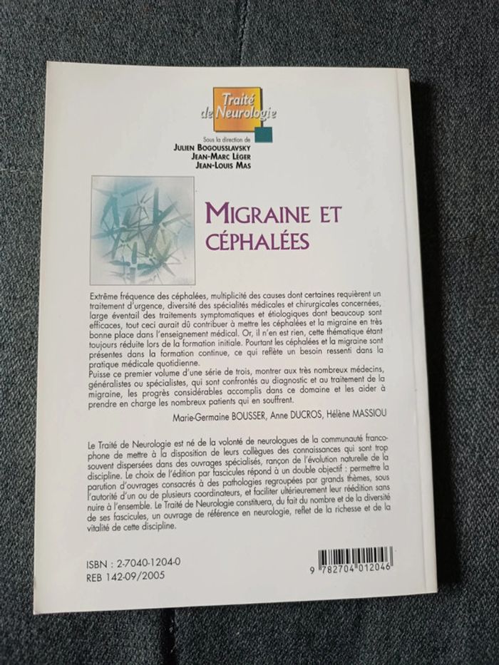 Migraine et céphalées - Traité de neurologie - photo numéro 2