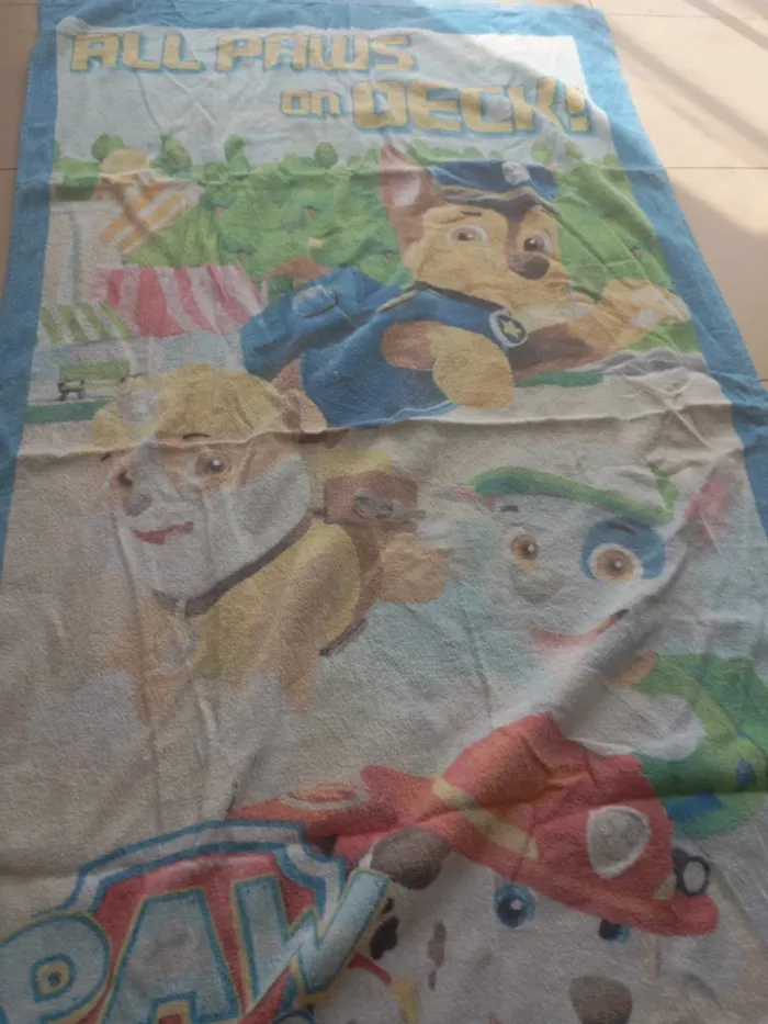 Serviette paw patrol - photo numéro 5