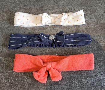Lot 3 bandeaux - bébé fille