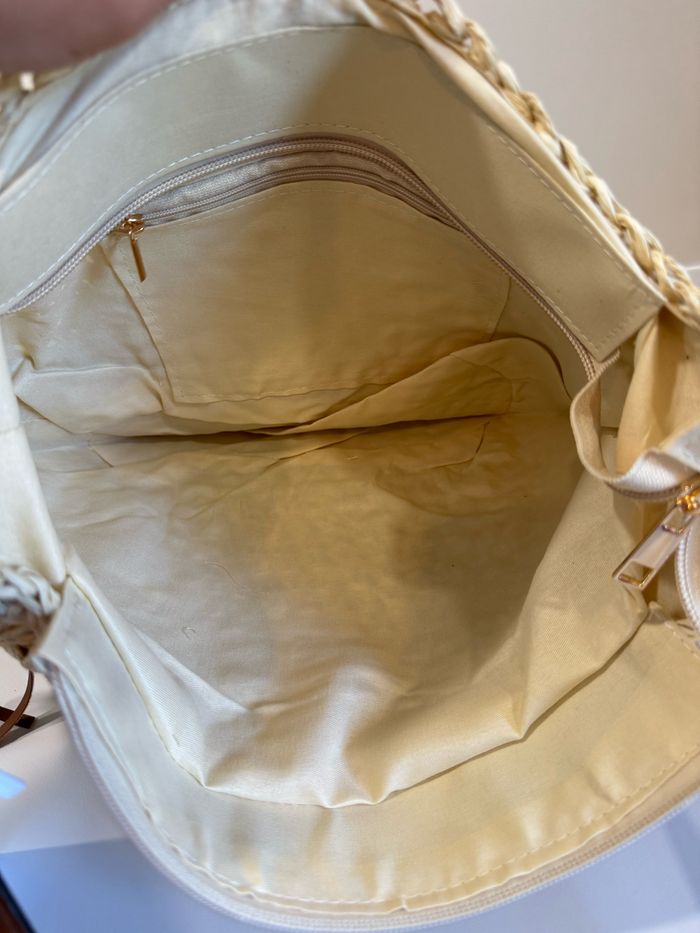 Sac effet paille  raphia neuf avec étiquette - photo numéro 8