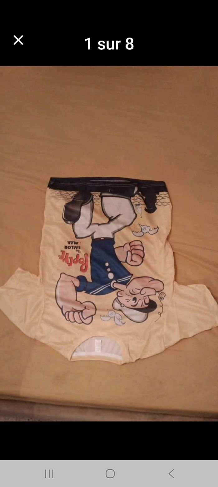 Tshort homme popeye dessin animé taille L - photo numéro 6