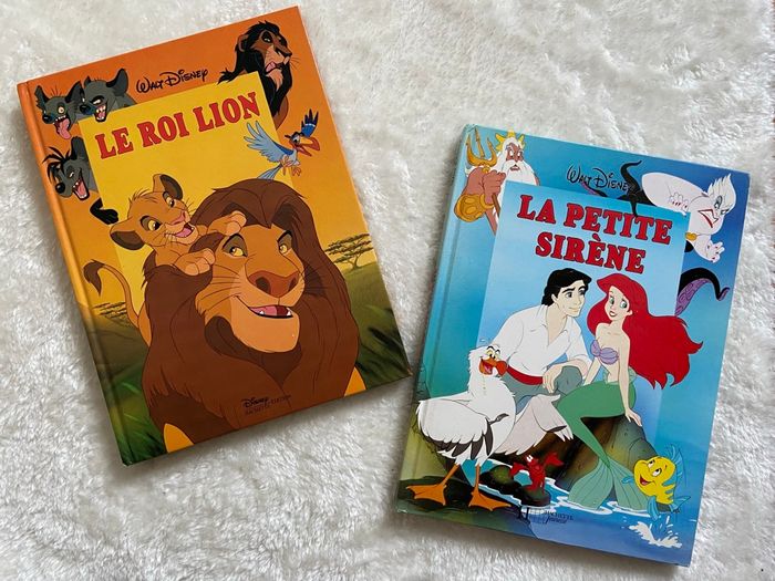 Lot de 2 livres Disney - année 90