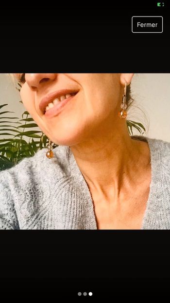 Très belles boucles d’oreilles 💛