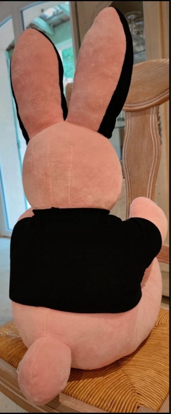Grande peluche lapin Rose - photo numéro 6