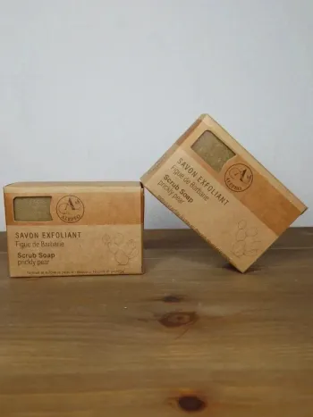 Lot 2 savons exfoliant | Alep figue de barbarie |2x100g