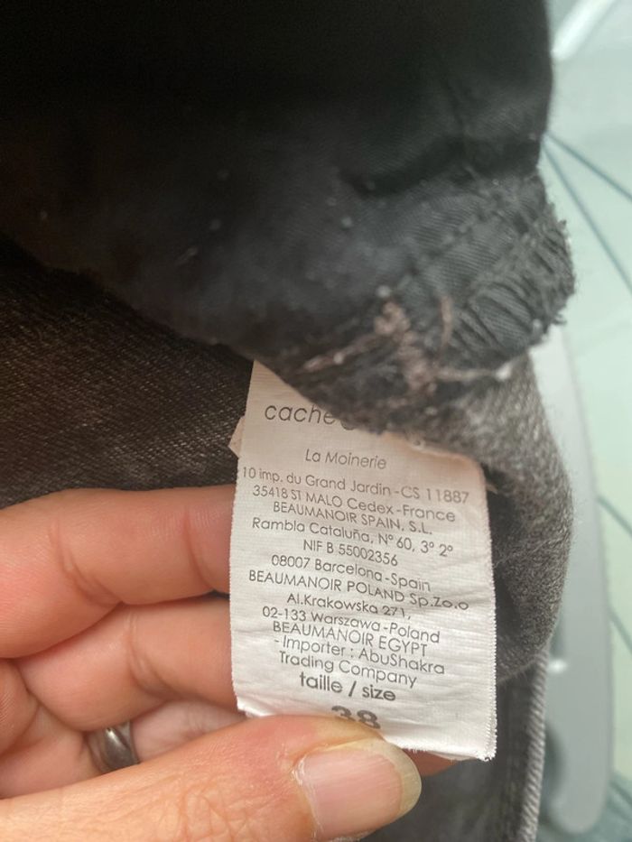 Mini jupe jean gris foncé taille 38 - photo numéro 5