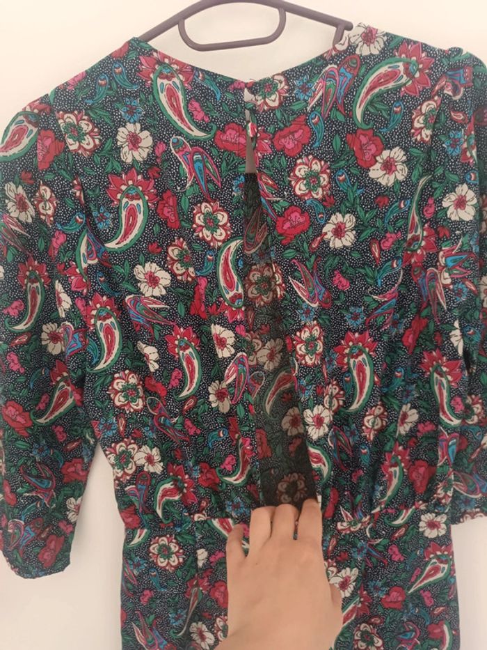 Robe à fleurs manches 3/4 La Petite Étoile Taille 36 (1) En très bon état - photo numéro 4