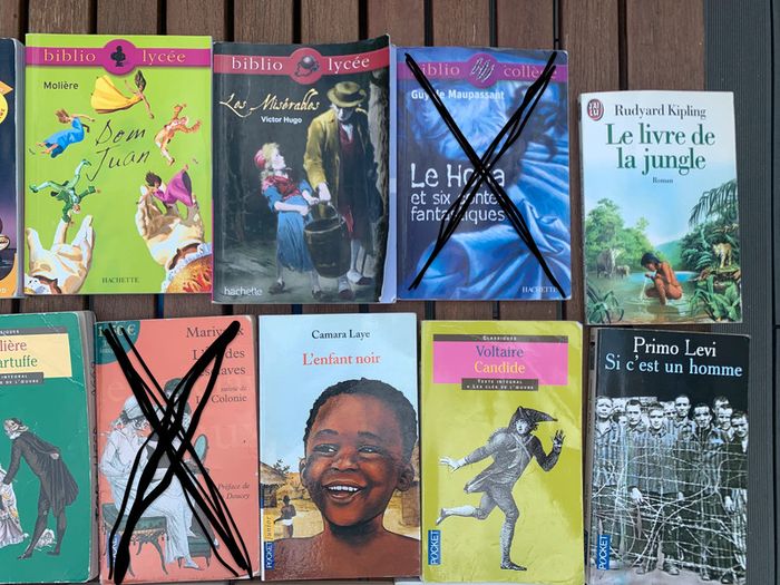Livres de poche de scolarité collège lycée TBE hugo molière voltaire etc - photo numéro 6
