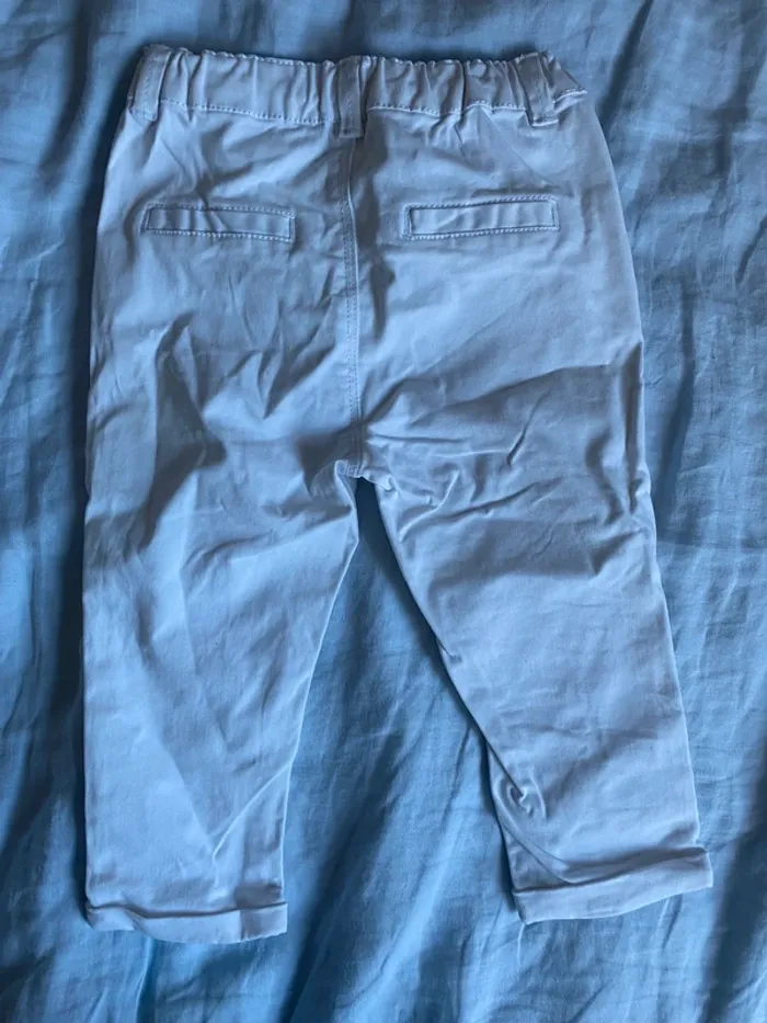 Pantalon Chino blanc 18 mois Kiabi - photo numéro 4