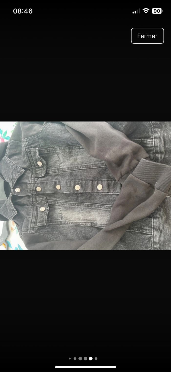 Veste en jeans à capuche - photo numéro 6