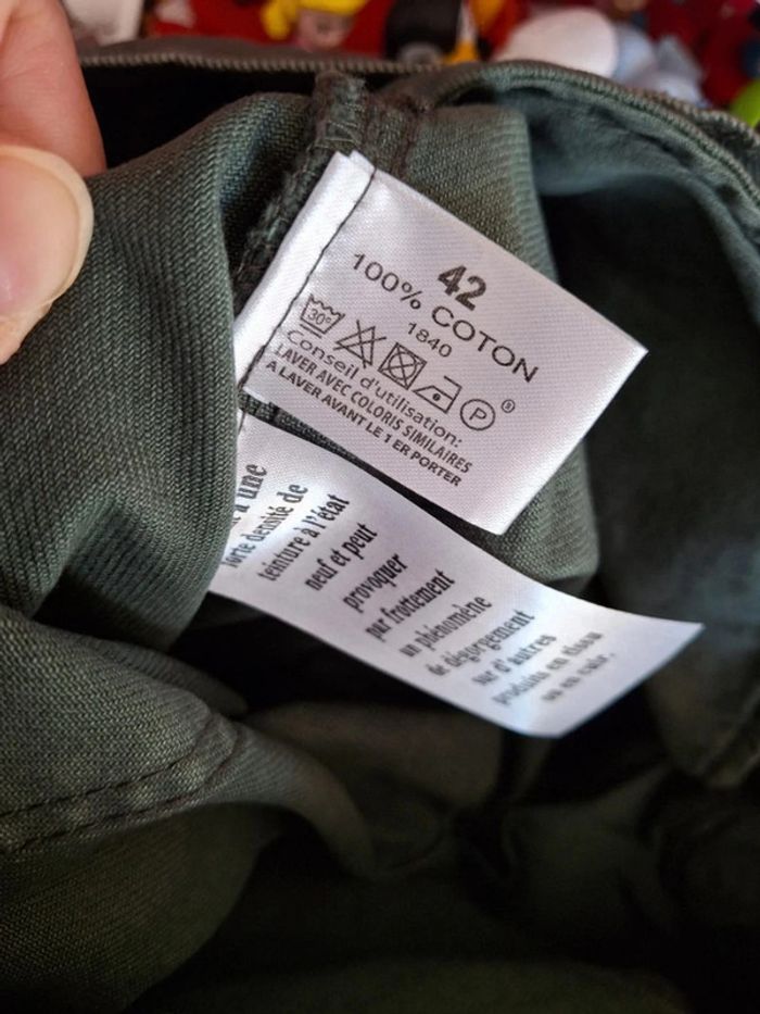 Pantalon jeans vert foncé monoprix homme neuf taille L 40 - photo numéro 11
