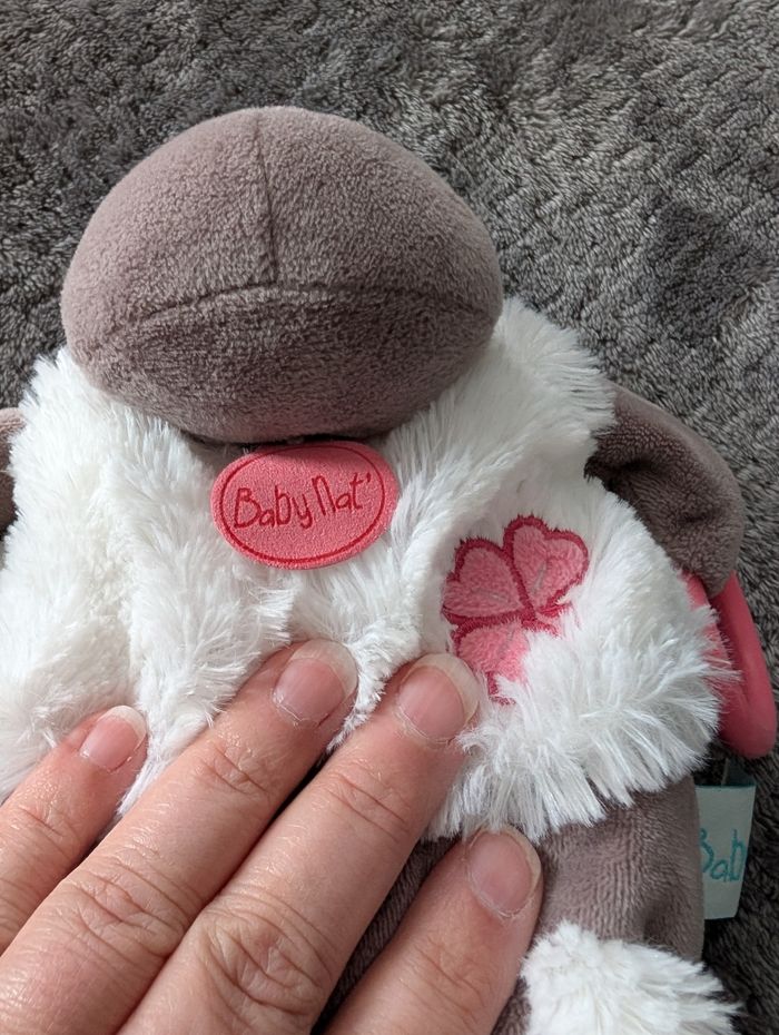 TBE, doudou d'éveil hippopotame 🦛 avec bruits, Baby Nat' - photo numéro 3