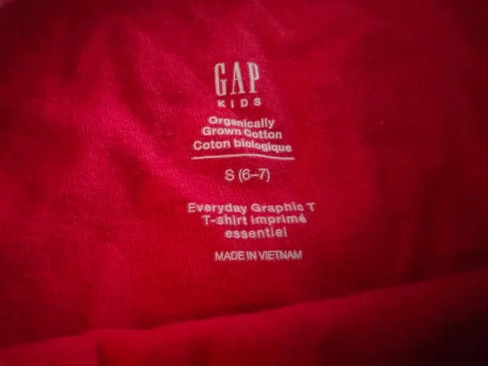 T-shirt Gap rouge 6-7 ans - photo numéro 3