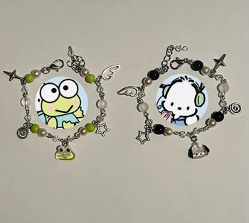 2 bracelet  hello kitty pocchaco et kerropi