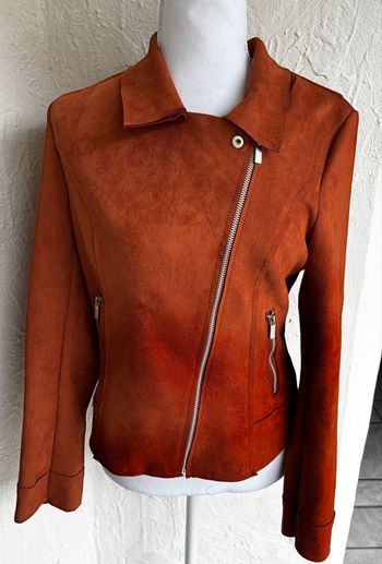Veste suédine camel style perfecto Blancheporte 🤎✨