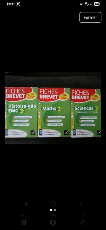 Fiches prépa brevet
