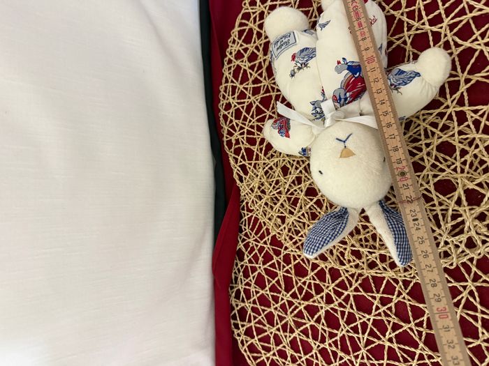 Chocolat Peluche Lapin Bleu Et Blanc Doudou Lapin Tartine Et chocolat - photo numéro 4