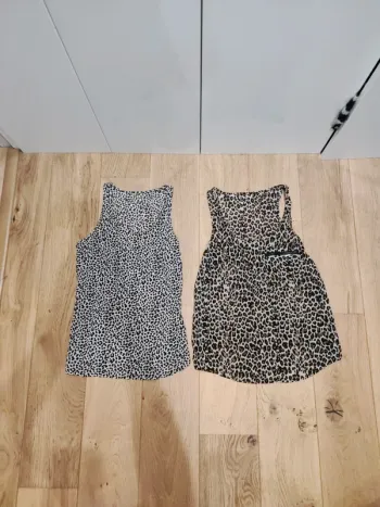 Lot 2 tops motifs léopard - 36 - très bon état