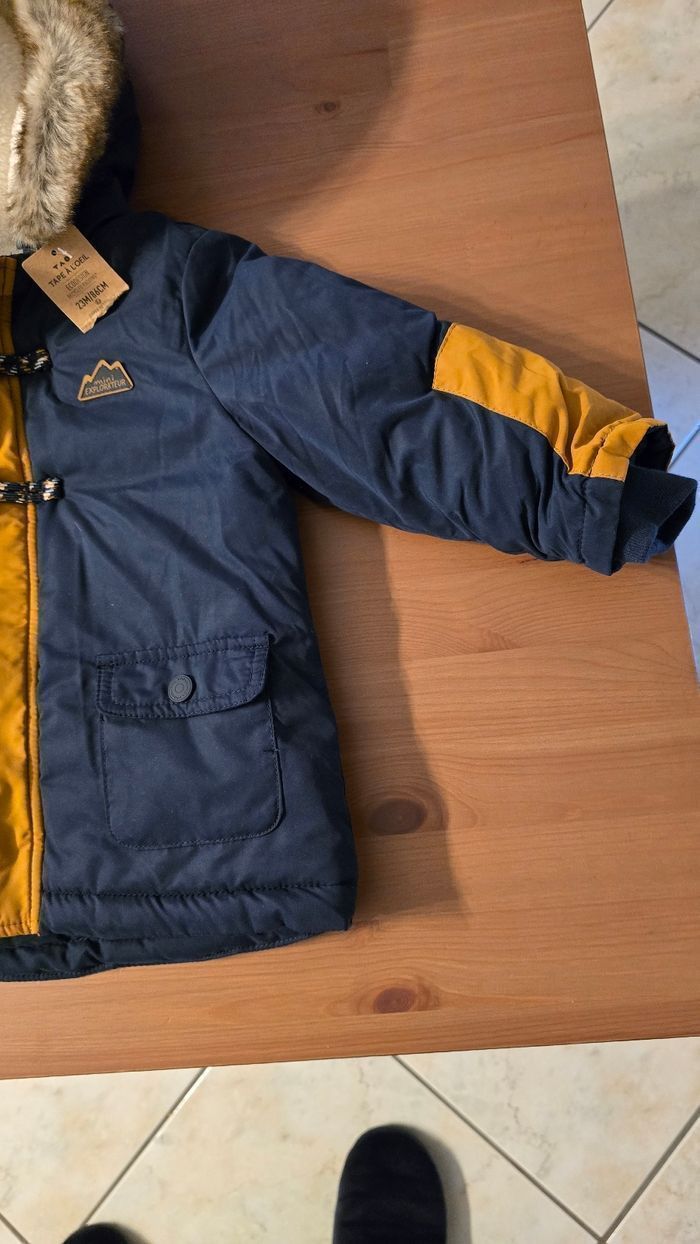 NEUF  (non porté)🏷 🥰🤩💙superbe parka chaud 23 mois garçon 💙😍🤩 - photo numéro 8