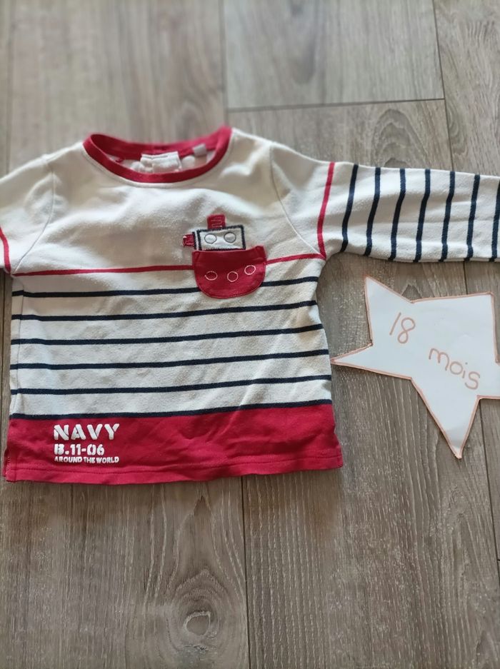 Haut ml 18 mois rayé