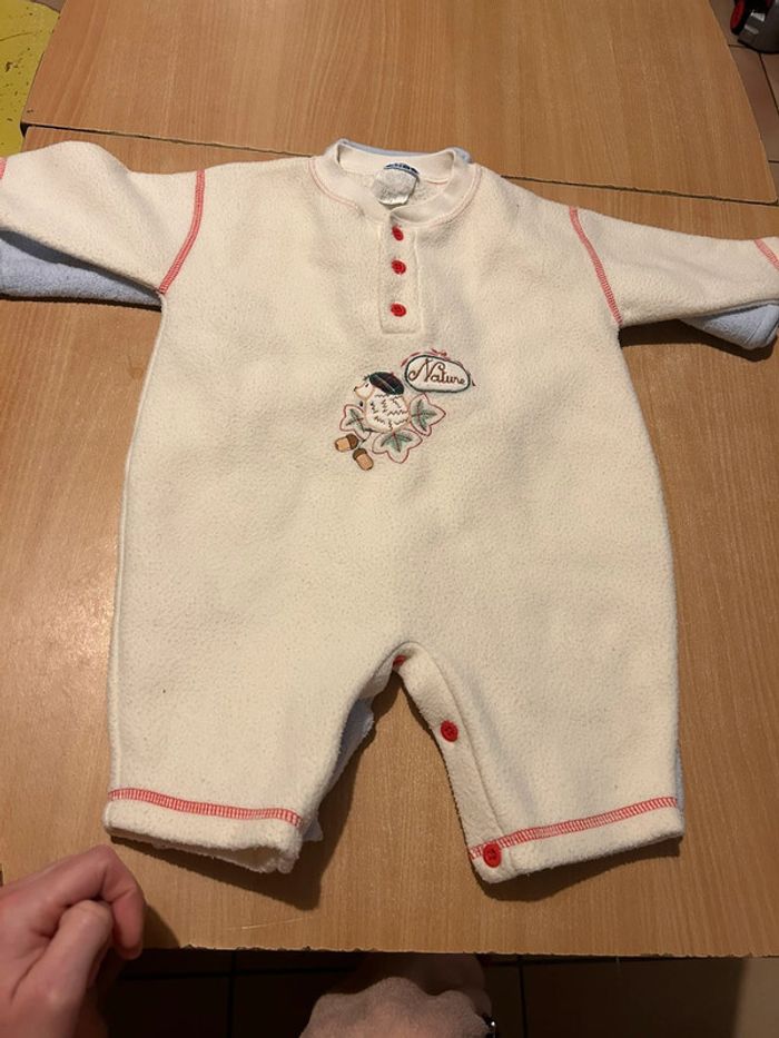 Lot de 2 combinaison polaire taill 9/12 mois - photo numéro 5