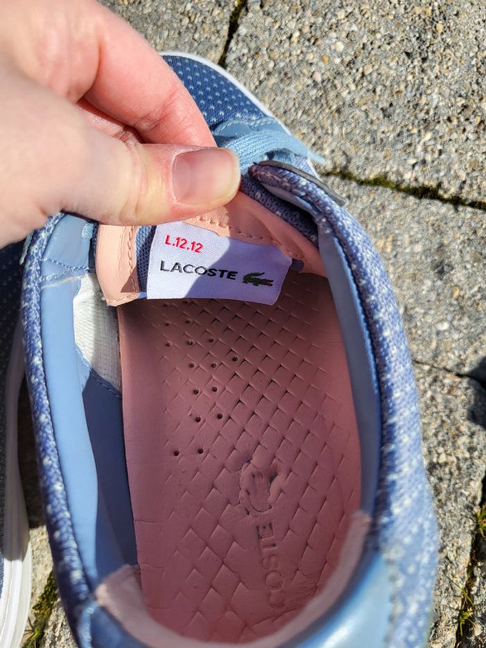 Baskets bleues Lacoste T39 - photo numéro 8