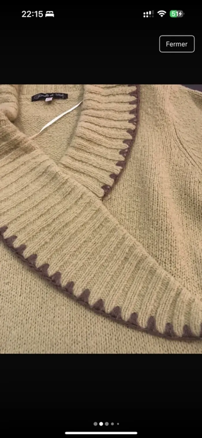Joli pull taille 3 vert anis - photo numéro 2