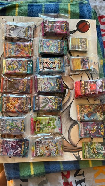 Lot de booster Pokémon japonais déjà ouvert