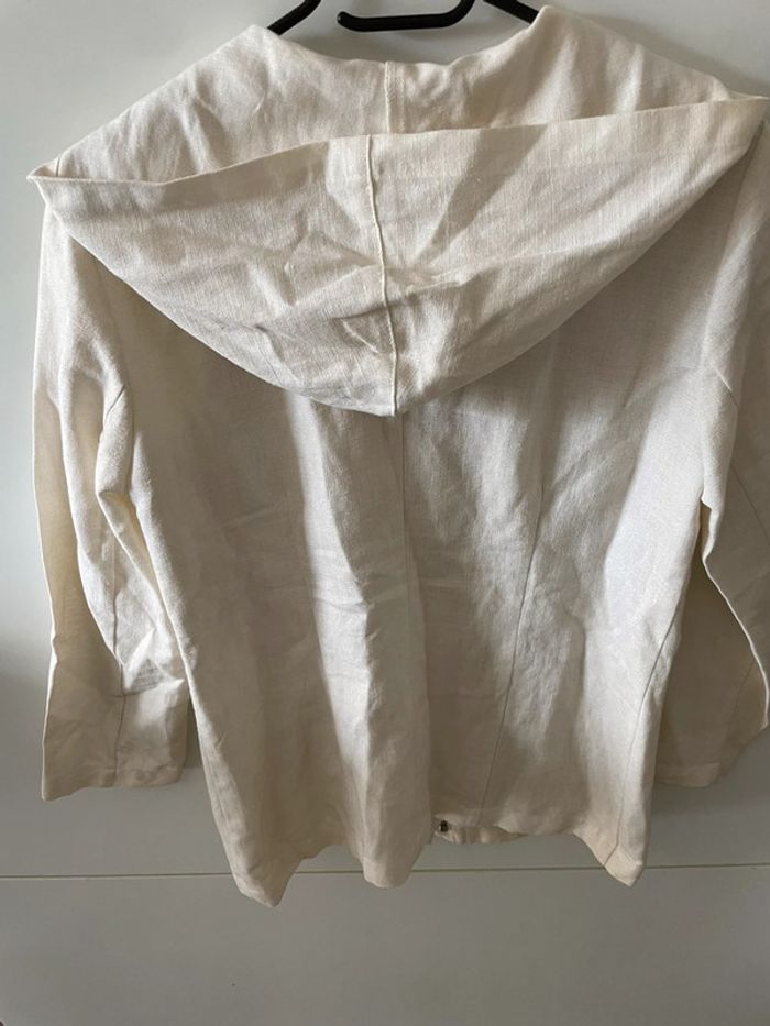 Veste légère en Lin à capuche - photo numéro 4