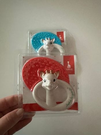 Lot de 2 hochets-anneaux « Sophie la Girafe »