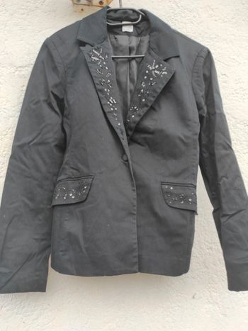 Veste blazer noir camaïeu sequins
