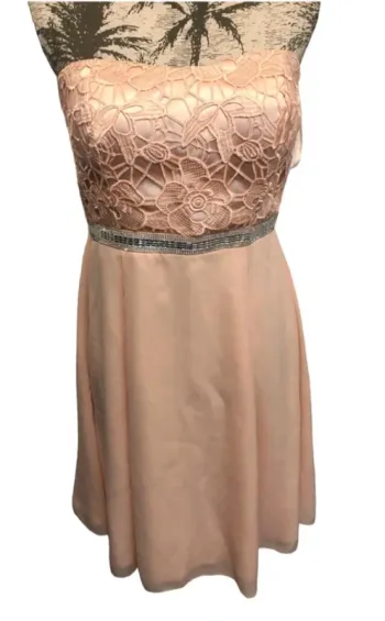 Robe bustier rose