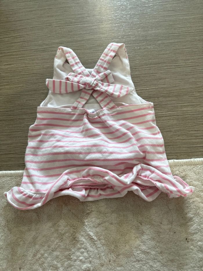 Haut jacadi 18 mois rose et blanc - photo numéro 3