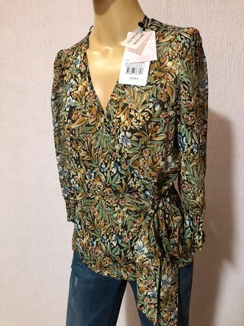 Blouse cache-cœur Naf Naf - n e u v e