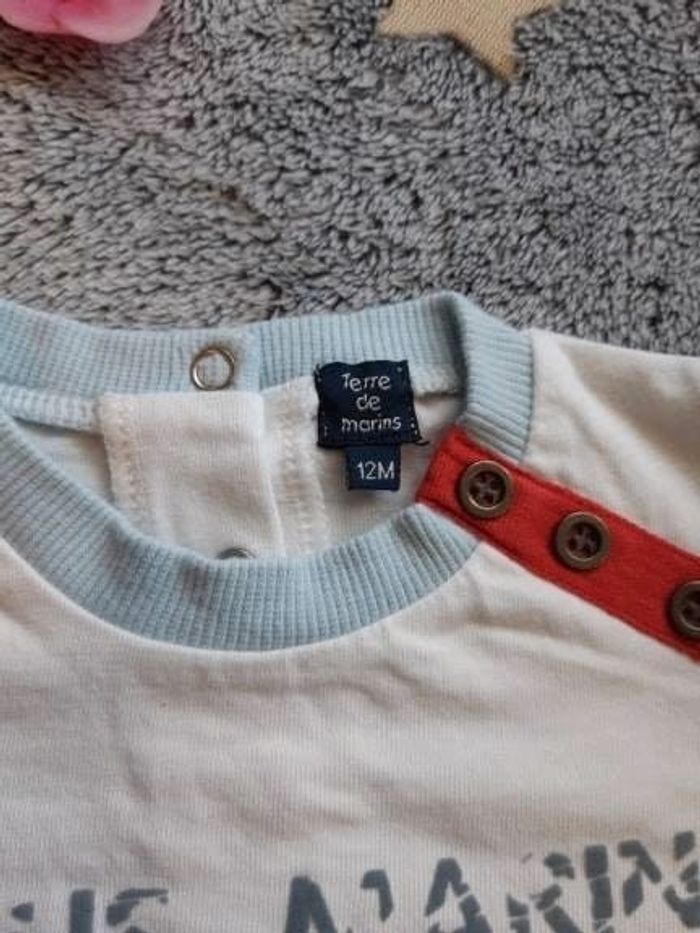 T-shirt terre de marin 12 mois - photo numéro 2