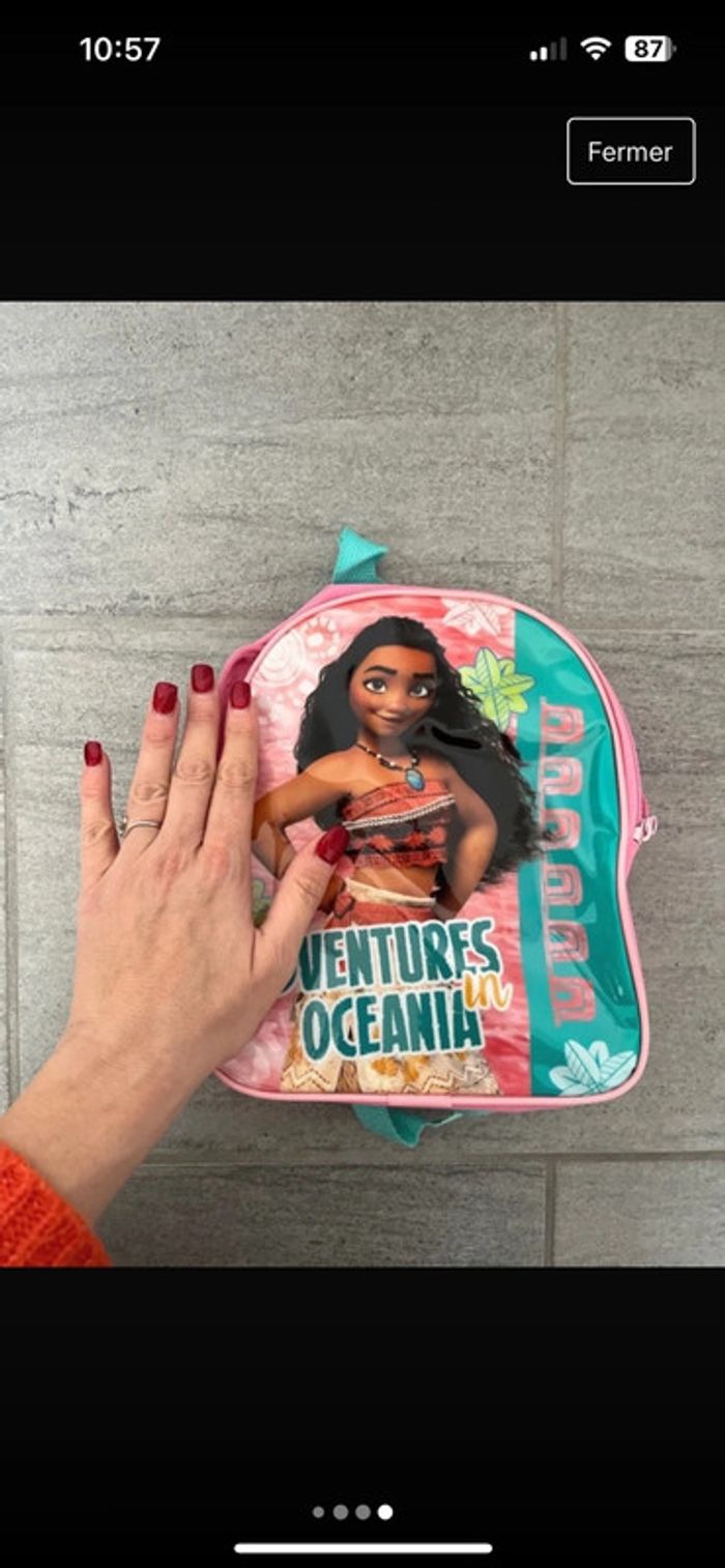 Sac à dos crèche enfant Vaiana - photo numéro 3