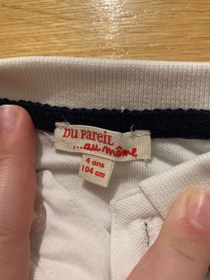 Polo manche longue du pareil au même 4 ans 104 cm - photo numéro 3