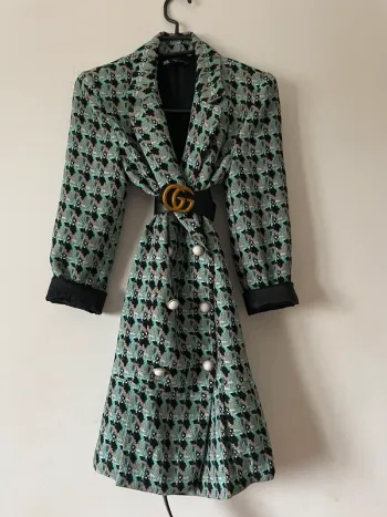 Robe veste blazer tailleur Zara imprimé tweed taille XS