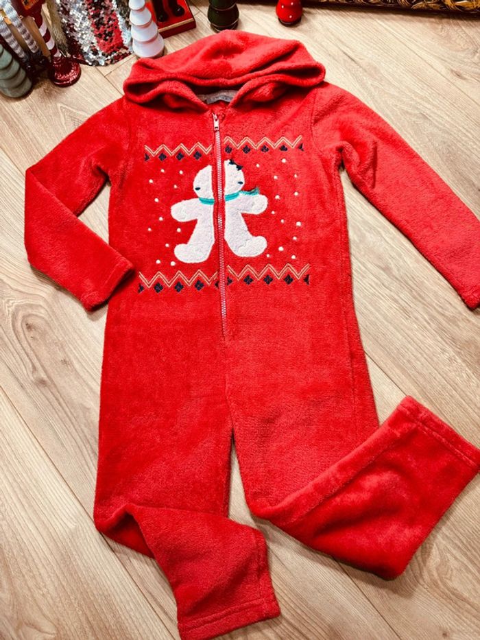 Taille 5 ans combinaison pyjama piloupilou Noël garçon Eldys rouge * pain d’épices * 🎄 - photo numéro 4